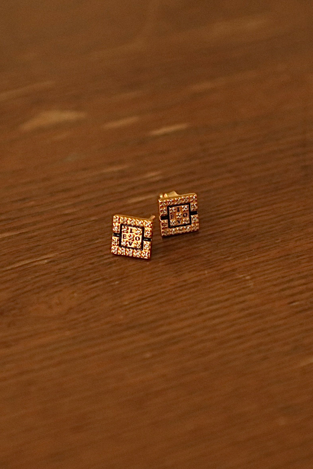 Gwen Beloti Love Letter Stud Earring