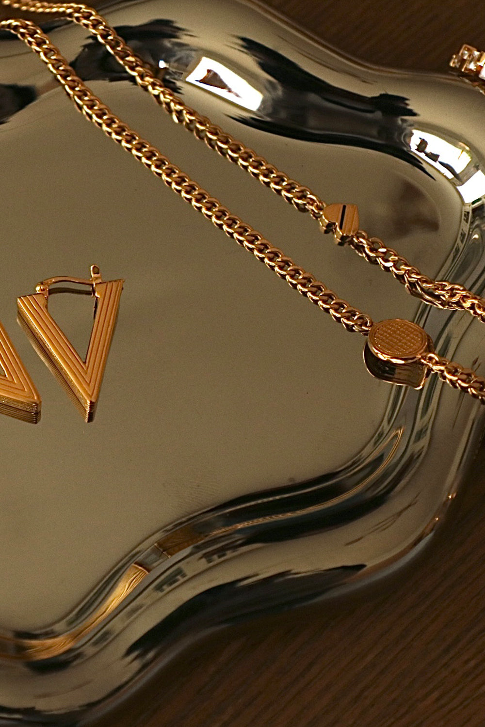 Gwen Beloti Double Spaced Love Charm Necklace